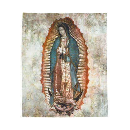 Guadalupe Tilma --  Velveteen Plush Blanket