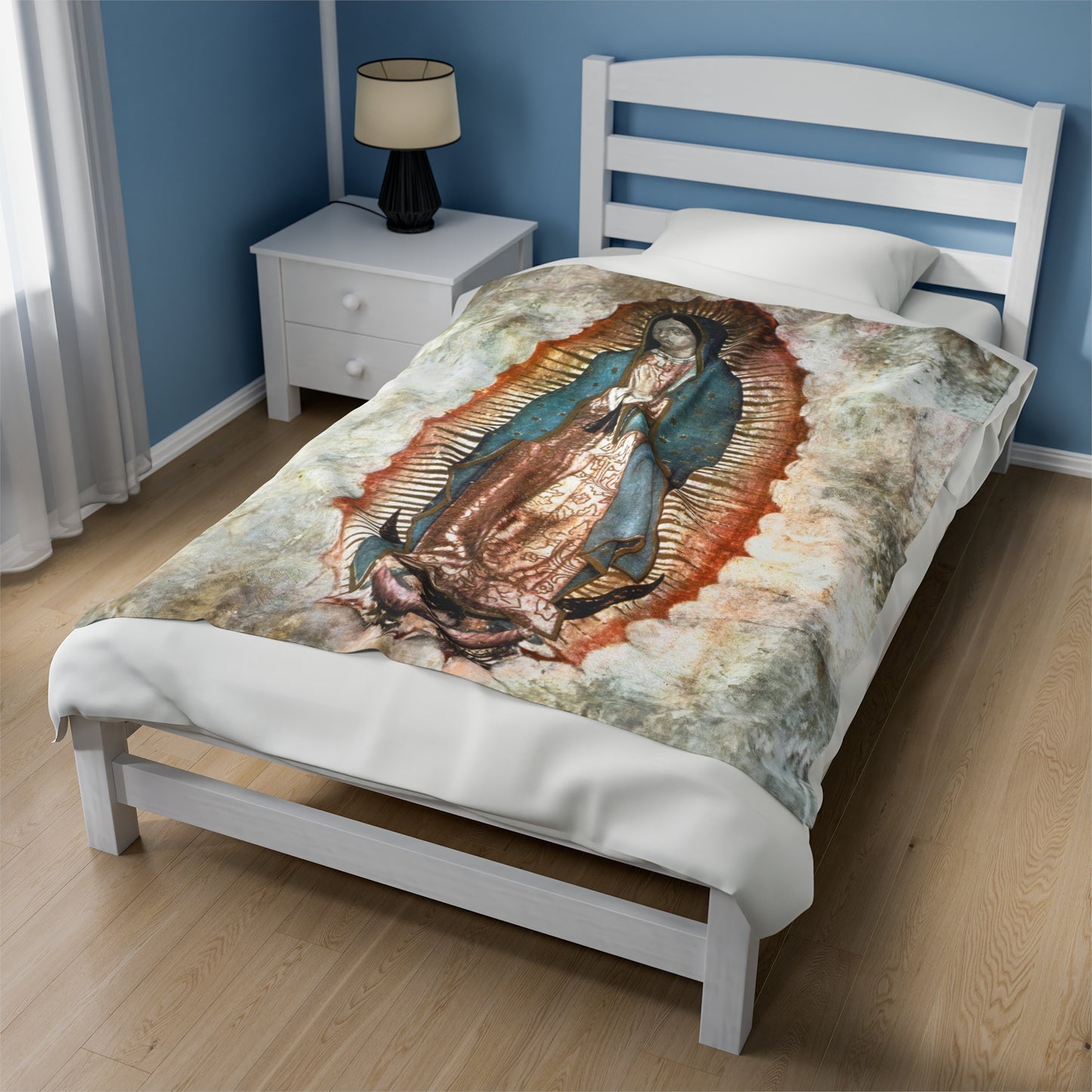 Guadalupe Tilma --  Velveteen Plush Blanket