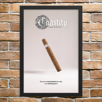 "Chastity Cigars" Framed Poster (12x18 inches)