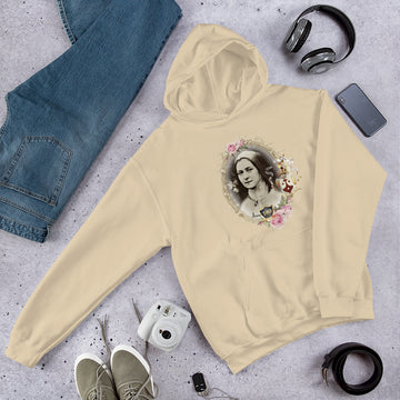 STC 100 "Framed in Roses" Hoodie (White or Tan)