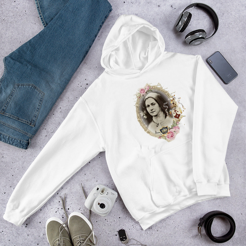 STC 100 "Framed in Roses" Hoodie (White or Tan)